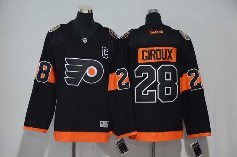 Youth Philadelphia Flyers #28 Claude Giroux Black 2017 Stadium Series Stitched NHL Jersey,We sell and wholesale Youth Philadelphia Flyers #28 Claude Giroux Black 2017 Stadium Series Stitched NHL Jersey on line form chian!