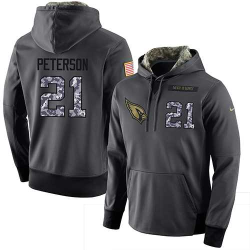 Glued Nike Arizona Cardinals #21 Patrick Peterson Men's Anthracite Salute to Service Player Performance Hoodie,We sell and wholesale Glued Nike Arizona Cardinals #21 Patrick Peterson Men's Anthracite Salute to Service Player Performance Hoodie on line form chian!