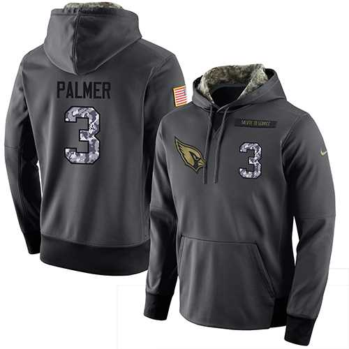 Glued Nike Arizona Cardinals #3 Carson Palmer Men's Anthracite Salute to Service Player Performance Hoodie,We sell and wholesale Glued Nike Arizona Cardinals #3 Carson Palmer Men's Anthracite Salute to Service Player Performance Hoodie on line form chian!