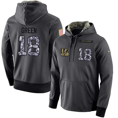 Glued Nike Cincinnati Bengals #18 A.J. Green Men's Anthracite Salute to Service Player Performance Hoodie,We sell and wholesale Glued Nike Cincinnati Bengals #18 A.J. Green Men's Anthracite Salute to Service Player Performance Hoodie on line form chian!