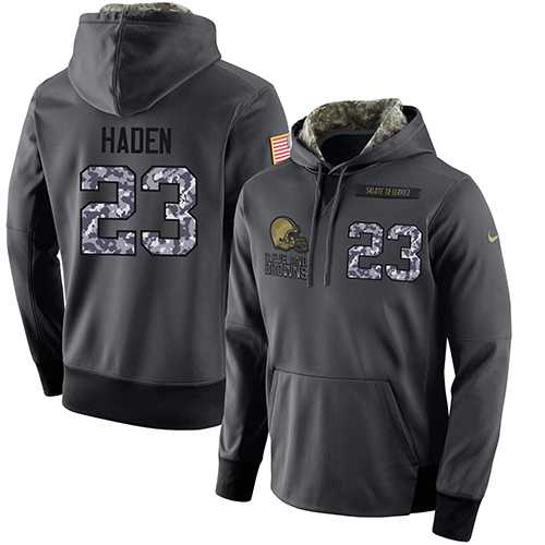 Glued Nike Cleveland Browns #23 Joe Haden Men's Anthracite Salute to Service Player Performance Hoodie,We sell and wholesale Glued Nike Cleveland Browns #23 Joe Haden Men's Anthracite Salute to Service Player Performance Hoodie on line form chian!