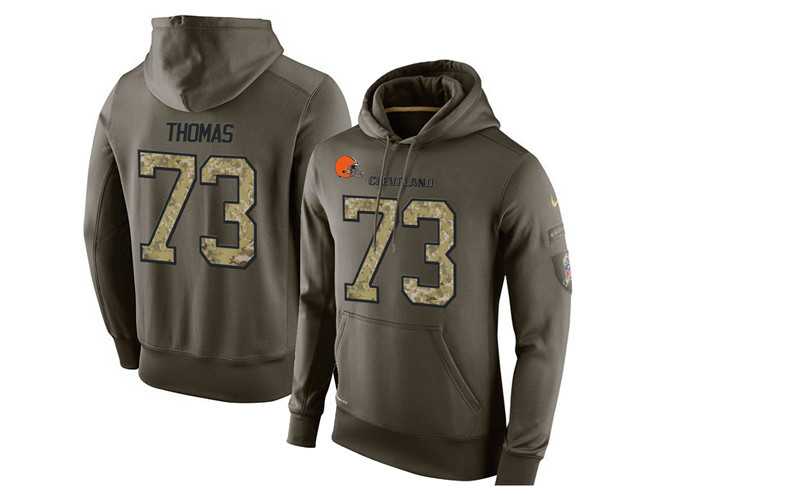 Glued Nike Cleveland Browns #73 Joe Thomas Olive Green Salute To Service Men's Pullover Hoodie,We sell and wholesale Glued Nike Cleveland Browns #73 Joe Thomas Olive Green Salute To Service Men's Pullover Hoodie on line form chian!