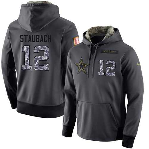 Glued Nike Dallas Cowboys #12 Roger Staubach Men's Anthracite Salute to Service Player Performance Hoodie,We sell and wholesale Glued Nike Dallas Cowboys #12 Roger Staubach Men's Anthracite Salute to Service Player Performance Hoodie on line form chian!