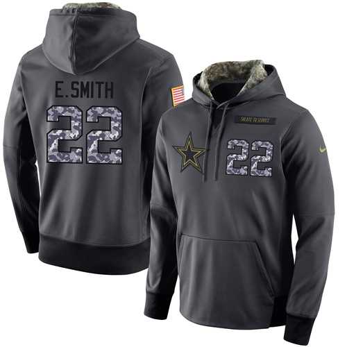 Glued Nike Dallas Cowboys #22 Emmitt Smith Men's Anthracite Salute to Service Player Performance Hoodie,We sell and wholesale Glued Nike Dallas Cowboys #22 Emmitt Smith Men's Anthracite Salute to Service Player Performance Hoodie on line form chian!