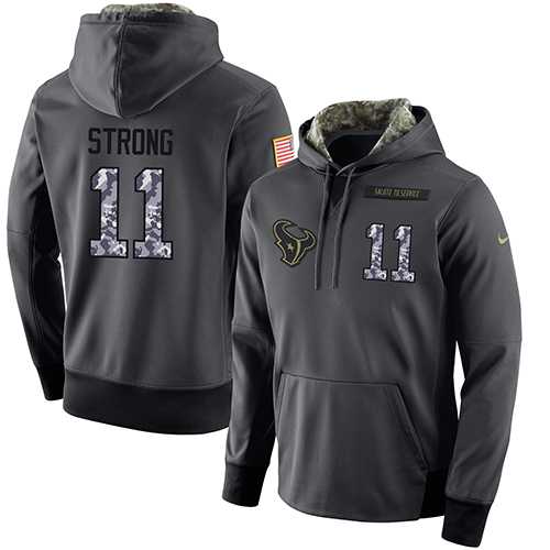 Glued Nike Houston Texans #11 Jaelen Strong Men's Anthracite Salute to Service Player Performance Hoodie,We sell and wholesale Glued Nike Houston Texans #11 Jaelen Strong Men's Anthracite Salute to Service Player Performance Hoodie on line form chian!