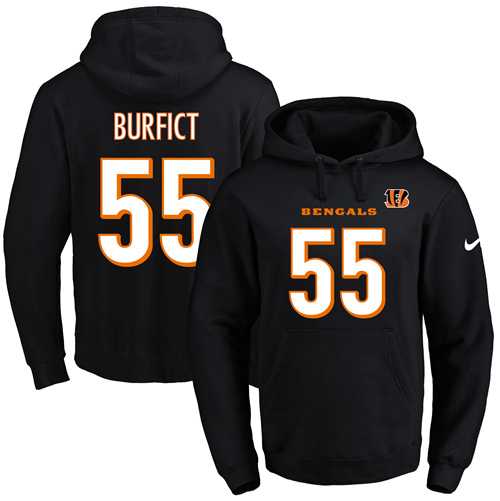 Printed Nike Cincinnati Bengals #55 Vontaze Burfict Black Name & Number Men's Pullover Hoodie,We sell and wholesale Printed Nike Cincinnati Bengals #55 Vontaze Burfict Black Name & Number Men's Pullover Hoodie on line form chian!