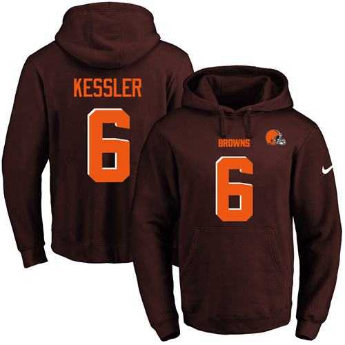 Printed Nike Cleveland Browns #6 Cody Kessler Brown Name & Number Men's Pullover Hoodie,We sell and wholesale Printed Nike Cleveland Browns #6 Cody Kessler Brown Name & Number Men's Pullover Hoodie on line form chian!