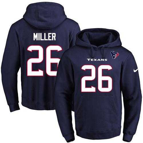 Printed Nike Houston Texans #26 Lamar Miller Navy Name & Number Men's Pullover Hoodie,We sell and wholesale Printed Nike Houston Texans #26 Lamar Miller Navy Name & Number Men's Pullover Hoodie on line form chian!