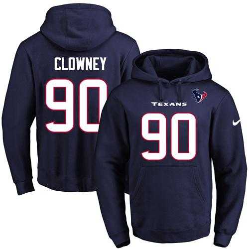 Printed Nike Houston Texans #90 Jadeveon Clowney Navy Name & Number Men's Pullover Hoodie,We sell and wholesale Printed Nike Houston Texans #90 Jadeveon Clowney Navy Name & Number Men's Pullover Hoodie on line form chian!