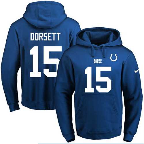 Printed Nike Indianapolis Colts #15 Phillip Dorsett Blue Name & Number Men's Pullover Hoodie,We sell and wholesale Printed Nike Indianapolis Colts #15 Phillip Dorsett Blue Name & Number Men's Pullover Hoodie on line form chian!