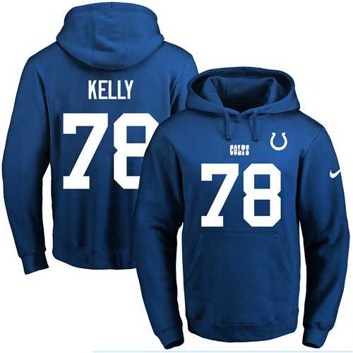 Printed Nike Indianapolis Colts #78 Ryan Kelly Blue Name & Number Men's Pullover Hoodie,We sell and wholesale Printed Nike Indianapolis Colts #78 Ryan Kelly Blue Name & Number Men's Pullover Hoodie on line form chian!