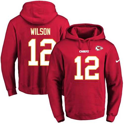 Printed Nike Kansas City Chiefs #12 Albert Wilson Red Name & Number Men's Pullover Hoodie,We sell and wholesale Printed Nike Kansas City Chiefs #12 Albert Wilson Red Name & Number Men's Pullover Hoodie on line form chian!