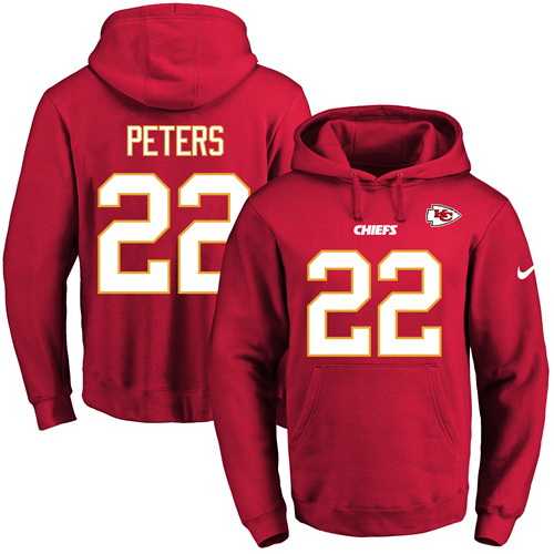 Printed Nike Kansas City Chiefs #22 Marcus Peters Red Name & Number Men's Pullover Hoodie,We sell and wholesale Printed Nike Kansas City Chiefs #22 Marcus Peters Red Name & Number Men's Pullover Hoodie on line form chian!