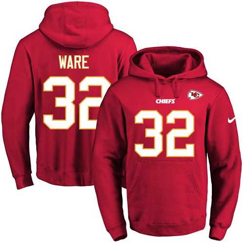 Printed Nike Kansas City Chiefs #32 Spencer Ware Red Name & Number Men's Pullover Hoodie,We sell and wholesale Printed Nike Kansas City Chiefs #32 Spencer Ware Red Name & Number Men's Pullover Hoodie on line form chian!