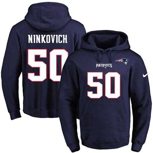 Printed Nike New England Patriots #50 Rob Ninkovich Navy Name & Number Men's Pullover Hoodie,We sell and wholesale Printed Nike New England Patriots #50 Rob Ninkovich Navy Name & Number Men's Pullover Hoodie on line form chian!
