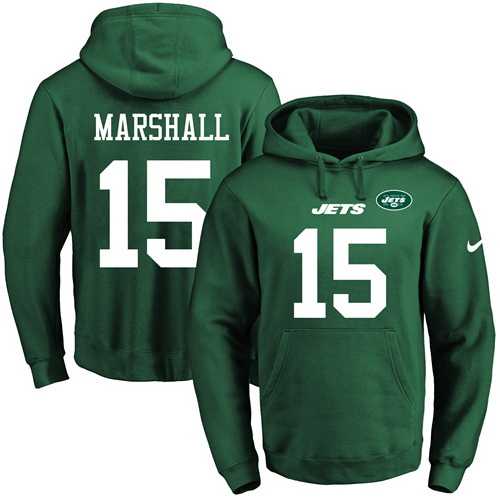 Printed Nike New York Jets #15 Brandon Marshall Green Name & Number Men's Pullover Hoodie,We sell and wholesale Printed Nike New York Jets #15 Brandon Marshall Green Name & Number Men's Pullover Hoodie on line form chian!