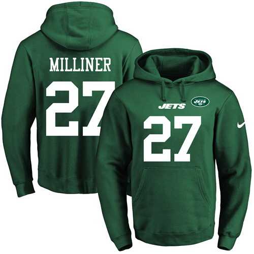 Printed Nike New York Jets #27 Dee Milliner Green Name & Number Men's Pullover Hoodie,We sell and wholesale Printed Nike New York Jets #27 Dee Milliner Green Name & Number Men's Pullover Hoodie on line form chian!