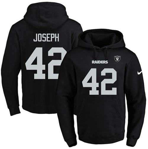 Printed Nike Oakland Raiders #42 Karl Joseph Black Name & Number Men's Pullover Hoodie,We sell and wholesale Printed Nike Oakland Raiders #42 Karl Joseph Black Name & Number Men's Pullover Hoodie on line form chian!