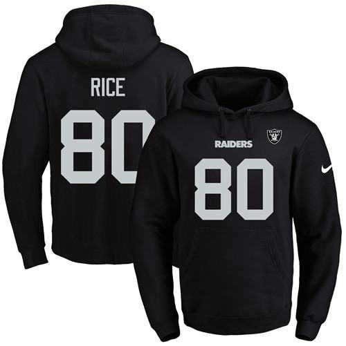 Printed Nike Oakland Raiders #80 Jerry Rice Black Name & Number Men's Pullover Hoodie,We sell and wholesale Printed Nike Oakland Raiders #80 Jerry Rice Black Name & Number Men's Pullover Hoodie on line form chian!
