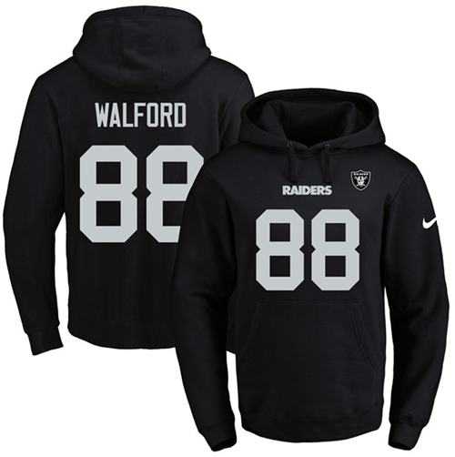 Printed Nike Oakland Raiders #88 Clive Walford Black Name & Number Men's Pullover Hoodie,We sell and wholesale Printed Nike Oakland Raiders #88 Clive Walford Black Name & Number Men's Pullover Hoodie on line form chian!