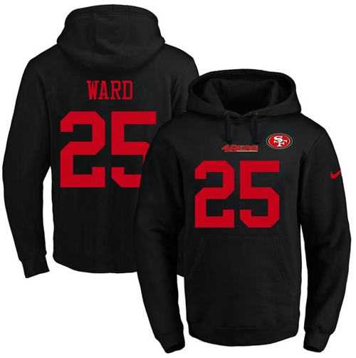Printed Nike San Francisco 49ers #25 Jimmie Ward Black Name & Number Men's Pullover Hoodie,We sell and wholesale Printed Nike San Francisco 49ers #25 Jimmie Ward Black Name & Number Men's Pullover Hoodie on line form chian!