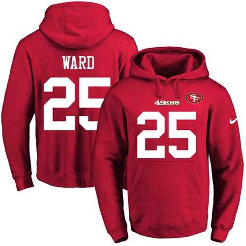 Printed Nike San Francisco 49ers #25 Jimmie Ward Red Name & Number Men's Pullover Hoodie,We sell and wholesale Printed Nike San Francisco 49ers #25 Jimmie Ward Red Name & Number Men's Pullover Hoodie on line form chian!