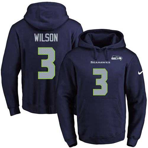 Printed Nike Seattle Seahawks #3 Russell Wilson Navy Name & Number Men's Pullover Hoodie,We sell and wholesale Printed Nike Seattle Seahawks #3 Russell Wilson Navy Name & Number Men's Pullover Hoodie on line form chian!