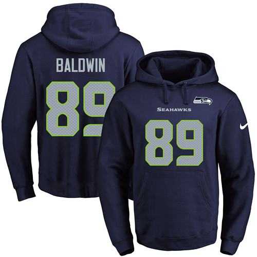 Printed Nike Seattle Seahawks #89 Doug Baldwin Navy Name & Number Men's Pullover Hoodie,We sell and wholesale Printed Nike Seattle Seahawks #89 Doug Baldwin Navy Name & Number Men's Pullover Hoodie on line form chian!