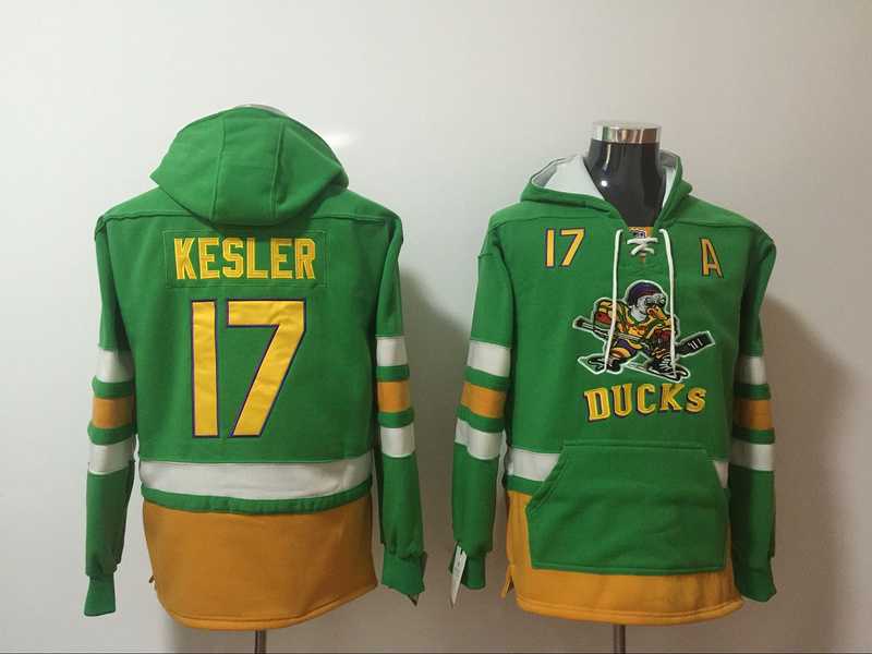 Anaheim Ducks #17 Ryan Kesler Green All Stitched Hooded Sweatshirt,We sell and wholesale Anaheim Ducks #17 Ryan Kesler Green All Stitched Hooded Sweatshirt on line form chian!