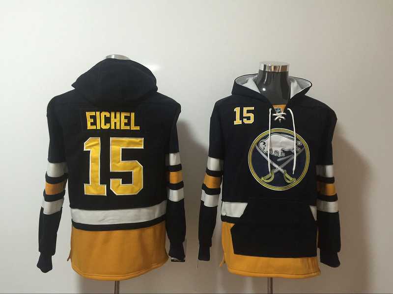 Buffalo Sabres #15 Jack Eichel Black All Stitched Hooded Sweatshirt,We sell and wholesale Buffalo Sabres #15 Jack Eichel Black All Stitched Hooded Sweatshirt on line form chian!
