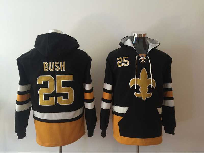 New Orleans Saints #25 Bush Black All Stitched Hooded Sweatshirt,We sell and wholesale New Orleans Saints #25 Bush Black All Stitched Hooded Sweatshirt on line form chian!