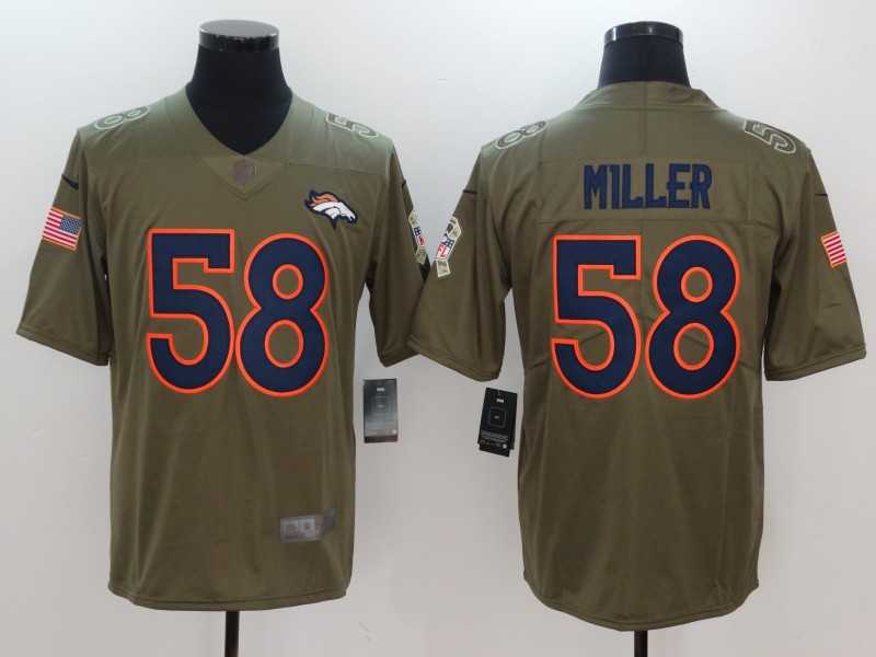 Nike Denver Broncos #58 Von Miller Olive Salute To Service Limited Jersey,We sell and wholesale Nike Denver Broncos #58 Von Miller Olive Salute To Service Limited Jersey on line form chian!