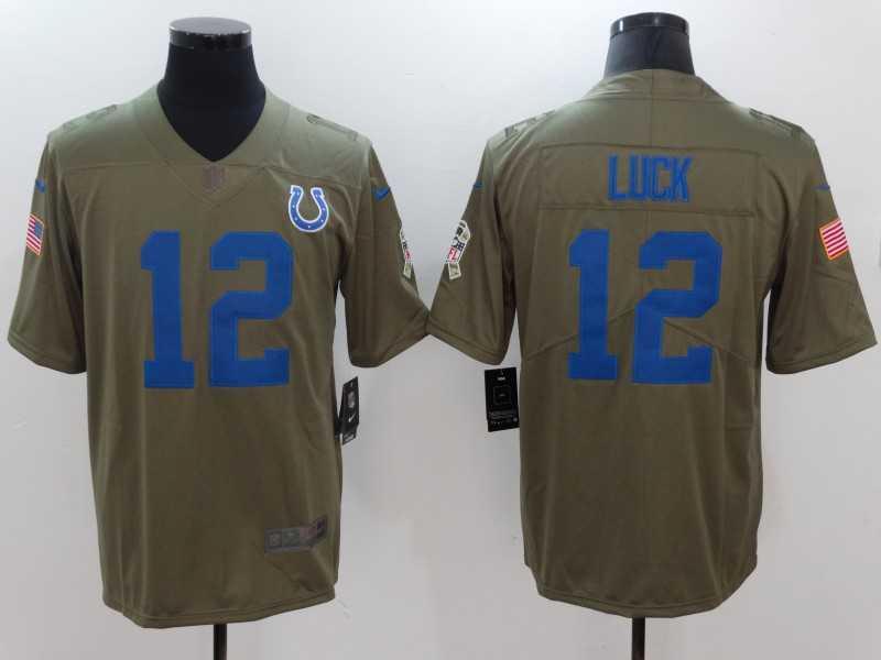 Nike Indianapolis Colts #12 Andrew Luck Olive Salute To Service Limited Jersey,We sell and wholesale Nike Indianapolis Colts #12 Andrew Luck Olive Salute To Service Limited Jersey on line form chian!
