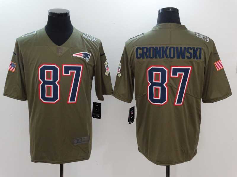 Nike New England Patriots #87 Rob Gronkowski Olive Salute To Service Limited Jersey,We sell and wholesale Nike New England Patriots #87 Rob Gronkowski Olive Salute To Service Limited Jersey on line form chian!