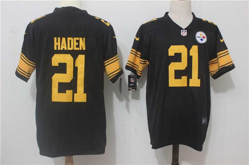 Nike Pittsburgh Steelers #21 Haden Black Color Rush Limited Jerseys,We sell and wholesale Nike Pittsburgh Steelers #21 Haden Black Color Rush Limited Jerseys on line form chian!
