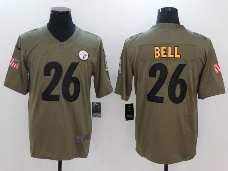 Nike Pittsburgh Steelers #26 Le'Veon Bell Olive Salute To Service Limited Jersey,We sell and wholesale Nike Pittsburgh Steelers #26 Le'Veon Bell Olive Salute To Service Limited Jersey on line form chian!