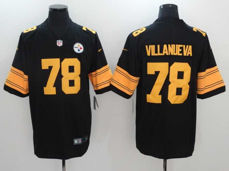 Nike Pittsburgh Steelers #78 Alejandro Villanueva Black Color Rush Limited Jerseys,We sell and wholesale Nike Pittsburgh Steelers #78 Alejandro Villanueva Black Color Rush Limited Jerseys on line form chian!