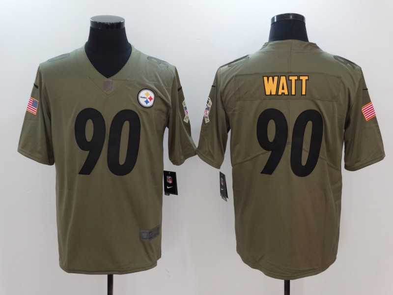 Nike Pittsburgh Steelers #90 T.J. Watt Olive Salute To Service Limited Jersey,We sell and wholesale Nike Pittsburgh Steelers #90 T.J. Watt Olive Salute To Service Limited Jersey on line form chian!