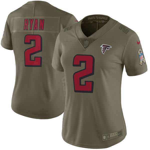 Women Nike Atlanta Falcons #2 Matt Ryan Olive Salute To Service Limited Jersey,We sell and wholesale Women Nike Atlanta Falcons #2 Matt Ryan Olive Salute To Service Limited Jersey on line form chian!