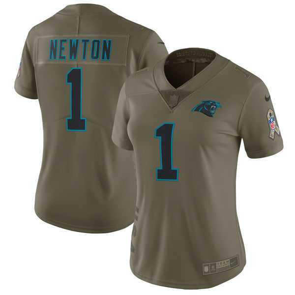 Women Nike Carolina Panthers #1 Cam Newton Olive Salute To Service Limited Jersey,We sell and wholesale Women Nike Carolina Panthers #1 Cam Newton Olive Salute To Service Limited Jersey on line form chian!