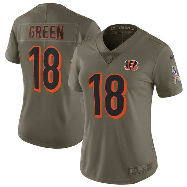 Women Nike Cincinnati Bengals #18 A.J. Green Olive Salute To Service Limited Jersey,We sell and wholesale Women Nike Cincinnati Bengals #18 A.J. Green Olive Salute To Service Limited Jersey on line form chian!