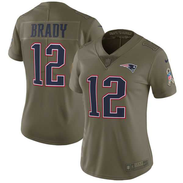 Women Nike New England Patriots #12 Tom Brady Olive Salute To Service Limited Jersey,We sell and wholesale Women Nike New England Patriots #12 Tom Brady Olive Salute To Service Limited Jersey on line form chian!
