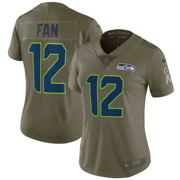 Women Nike Seattle Seahawks #12 Fan Olive Salute To Service Limited Jersey,We sell and wholesale Women Nike Seattle Seahawks #12 Fan Olive Salute To Service Limited Jersey on line form chian!