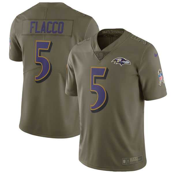 Youth Nike Baltimore Ravens #5 Joe Flacco Olive Salute To Service Limited Jersey,We sell and wholesale Youth Nike Baltimore Ravens #5 Joe Flacco Olive Salute To Service Limited Jersey on line form chian!