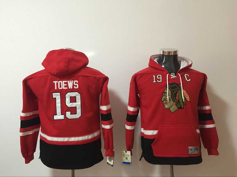 Chicago Blackhawks #19 Jonathan Toews Red Youth All Stitched Hooded Sweatshirt,We sell and wholesale Chicago Blackhawks #19 Jonathan Toews Red Youth All Stitched Hooded Sweatshirt on line form chian!