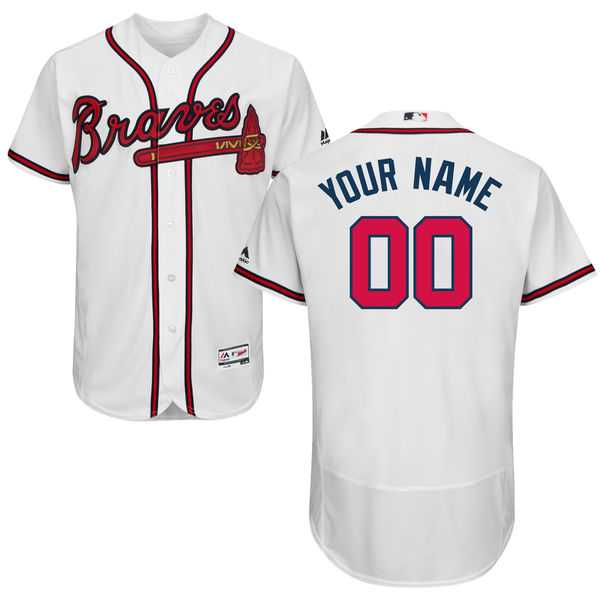 Customized Men's Atlanta Braves White Flexbase Jersey,We sell and wholesale Customized Men's Atlanta Braves White Flexbase Jersey on line form chian!