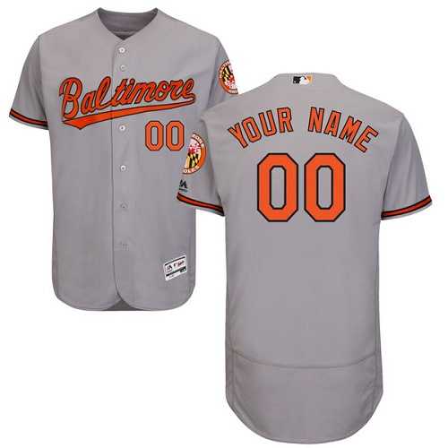 Customized Men's Baltimore Orioles Gray Flexbase Jersey,We sell and wholesale Customized Men's Baltimore Orioles Gray Flexbase Jersey on line form chian!