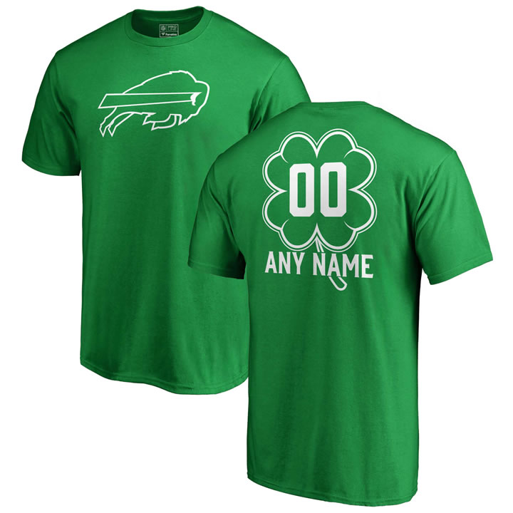 Customized Men's Buffalo Bills NFL Pro Line by Fanatics Branded Kelly Green St. Patrick's Day Personalized Name & Number T-Shirt,We sell and wholesale Customized Men's Buffalo Bills NFL Pro Line by Fanatics Branded Kelly Green St. Patrick's Day Personalized Name & Number T-Shirt on line form chian!