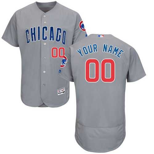 Customized Men's Chicago Cubs Gray Flexbase Jersey,We sell and wholesale Customized Men's Chicago Cubs Gray Flexbase Jersey on line form chian!
