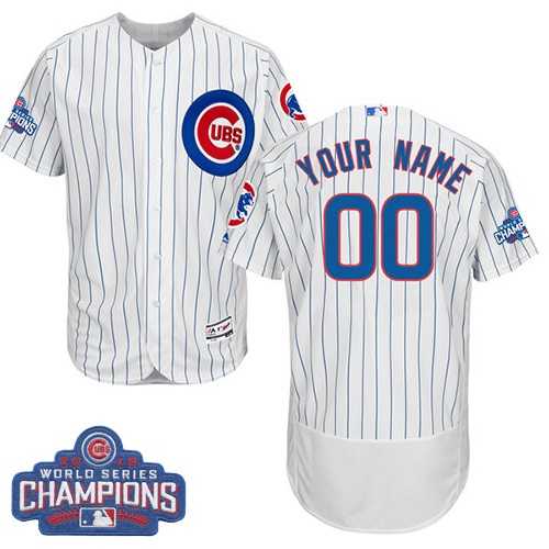 Customized Men's Chicago Cubs White 2016 World Series Champions Flexbase Jersey,We sell and wholesale Customized Men's Chicago Cubs White 2016 World Series Champions Flexbase Jersey on line form chian!